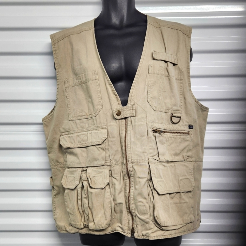 5.11 Khaki Tactical Range XL Vest